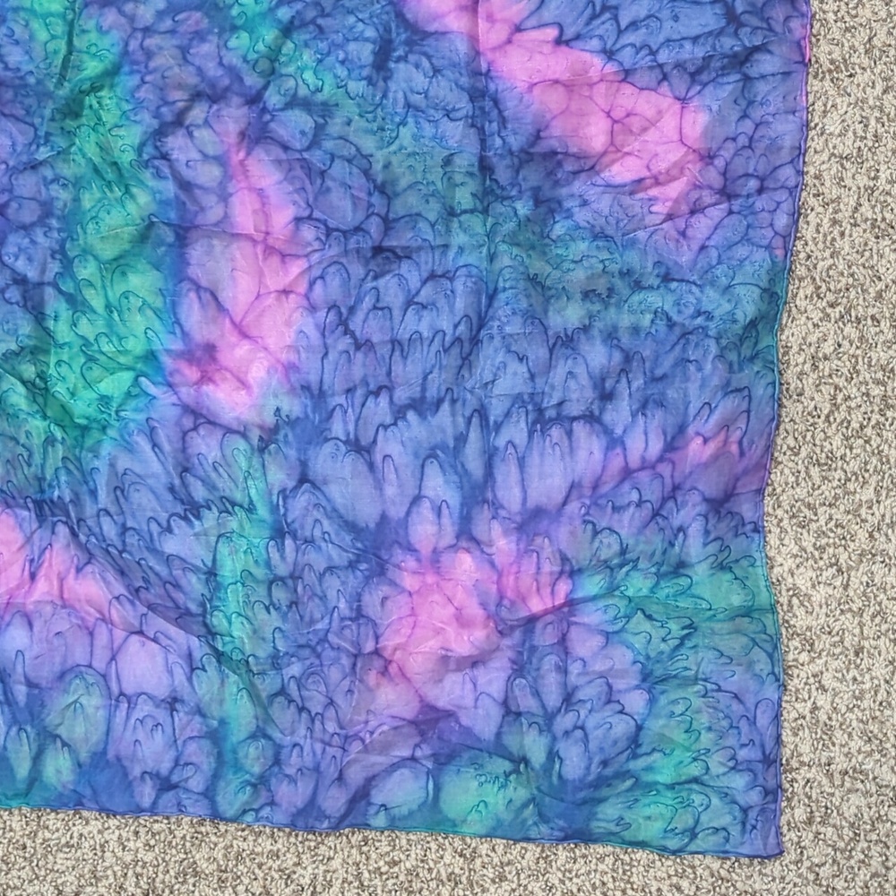 Silk scarf bundle square lightweight colorful - image 2